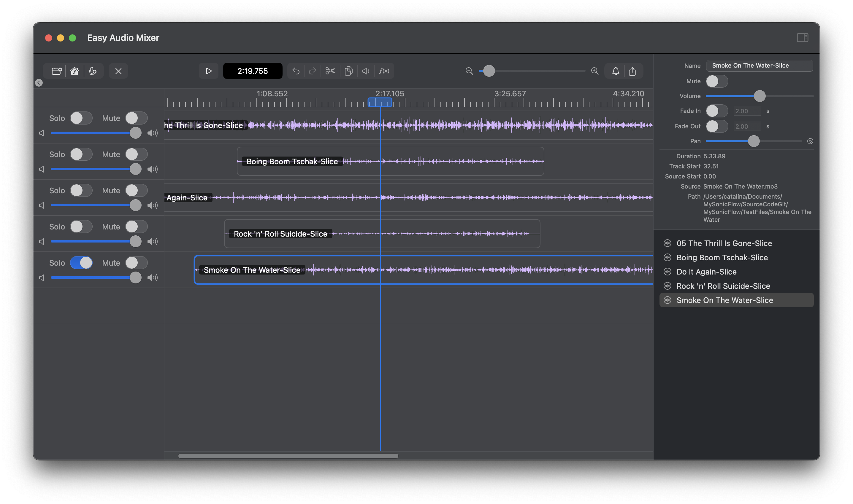 Easy Audio Mixer screenshot