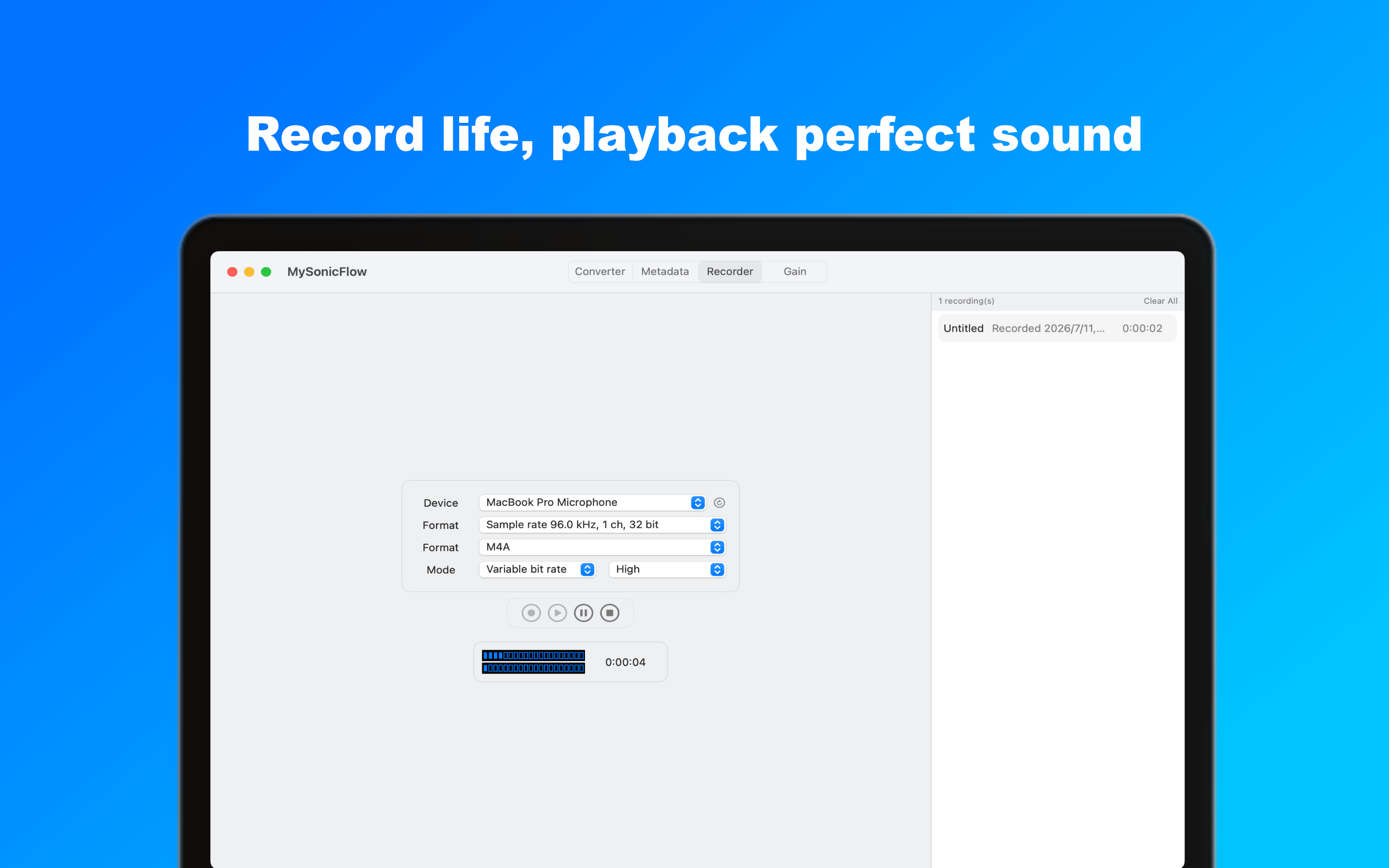 MySonicFlow Recorder
